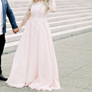 Beautiful long light pink gown